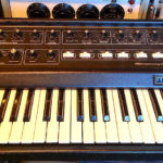 moog vintage synth keyboard