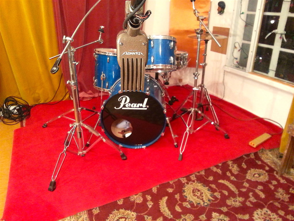 drum recording tannoy ribbon microphone